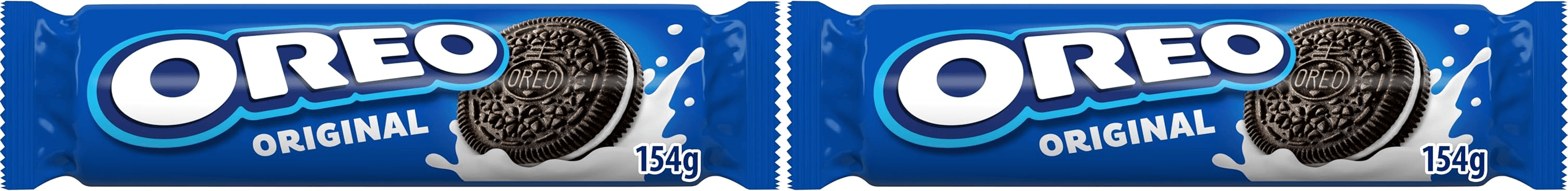 Oreo ▫️ Bolachas com pepitas de chocolate recheadas com creme e sabor a baunilha, The Original Cookie, pacote de 154 g