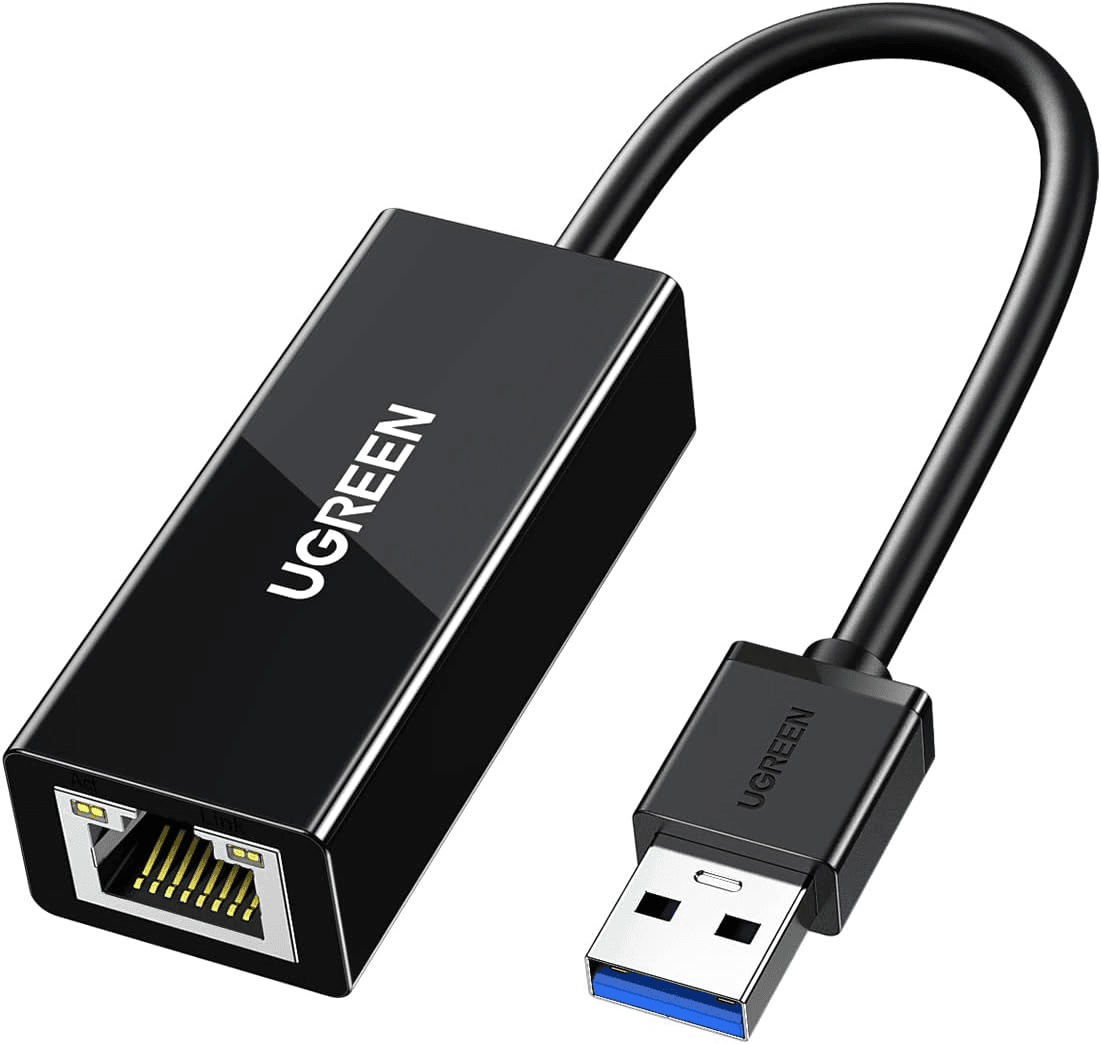 UGREEN ▫️ Adaptador USB 3.0 para Ethernet 1000Mbps, Placa de Rede Gigabit RJ45 Conversor LAN Compatível com Switch de Consola Xiaomi Mi Box S Macbook Pro Windows 11 10 8 7 Mac OS Linux