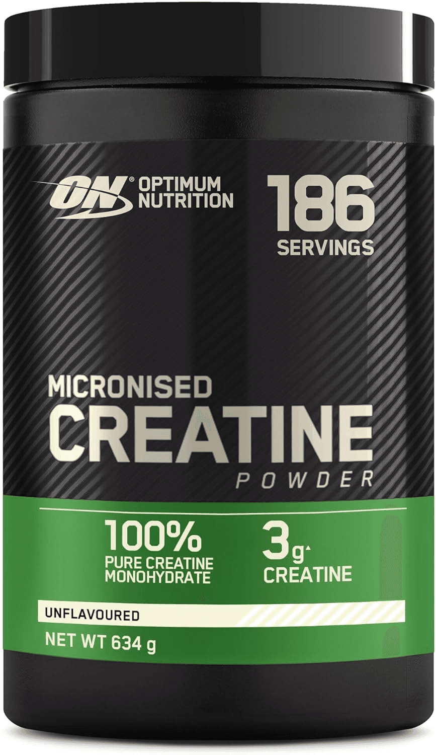 Optimum Nutrition ▫️ Creatina Micronizada em Pó, sem sabor, 634g, 186 doses