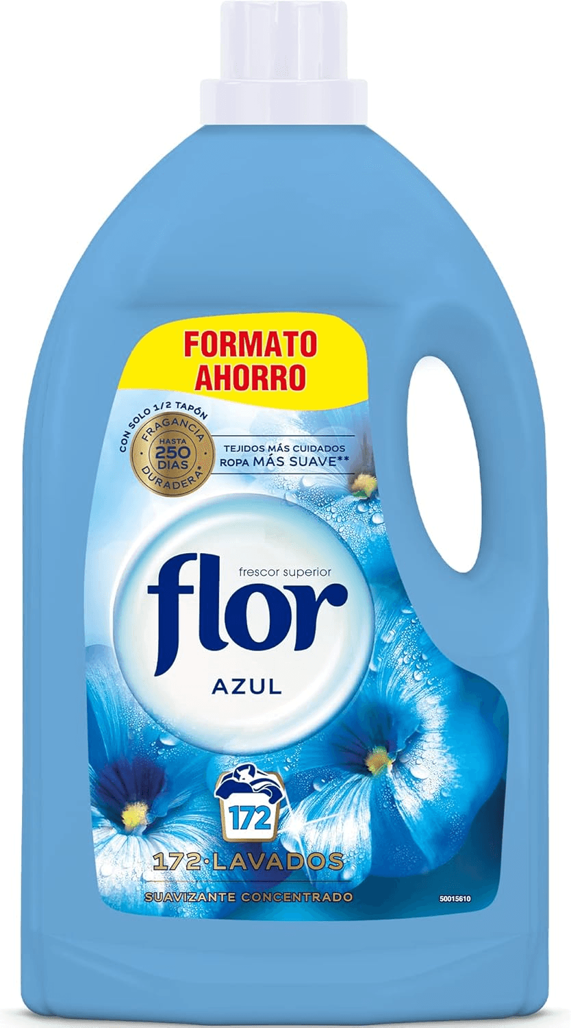 Flor ▫️ Amaciador de roupa concentrado, aroma azul - 172 doses