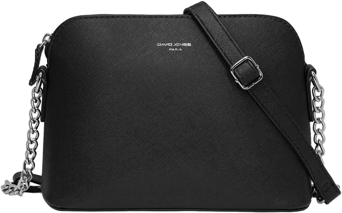 David Jones ▫️ Bolsa de mão pequena Bolsa de ombro com corrente para mulher - Bolsas de mão em couro PU - Bolsa de mão com fecho de correr Bolsa de mão com fecho de correr Pochette Noite Trabalho Moda Vida diária