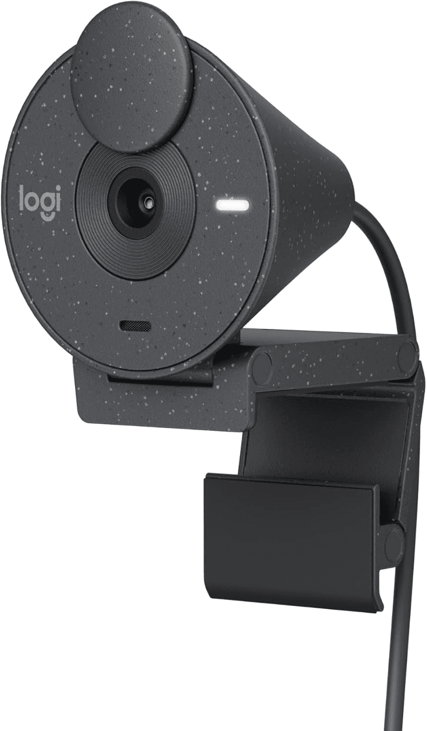 Logitech ▫️ Brio 300 Webcam Full HD com obturador de privacidade, microfone com redução de ruído, USB-C, certificação Zoom, Microsoft Teams, Google Meet, correção automática da luz - Grafite