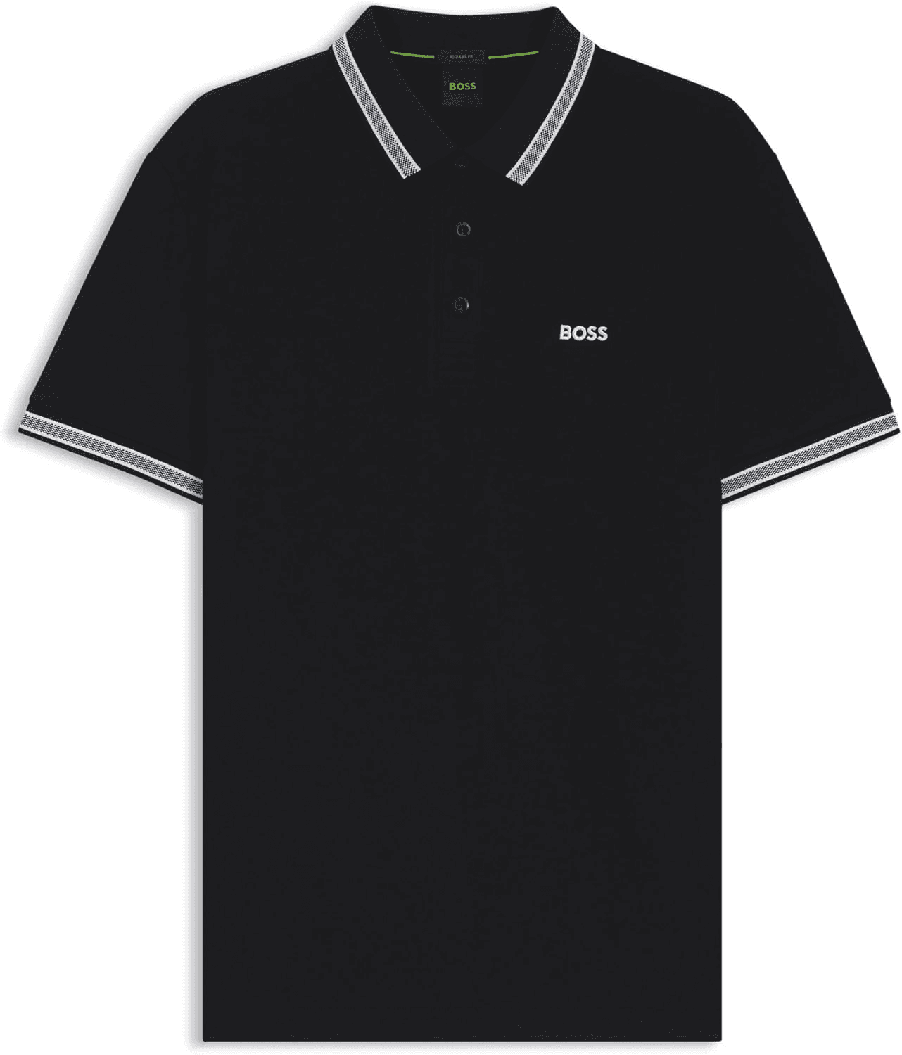 BOSS ▫️ Polo Regular Fit Pique com logótipo curvo Camisas Polo para homem
