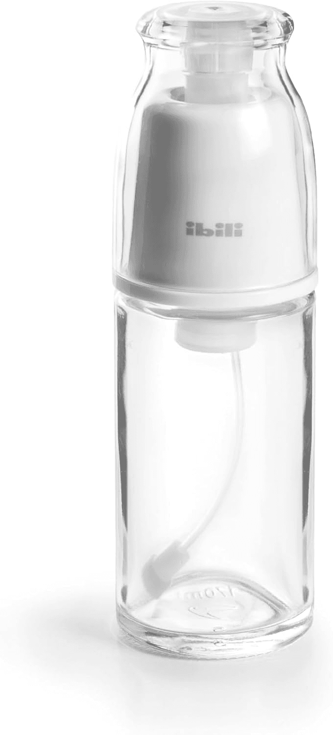 IBILI ▫️ Pulverizador - Pulverizador de óleo com bomba, 170 ml - Recipiente de vidro, ideal para fritadeiras e cozinha saudável