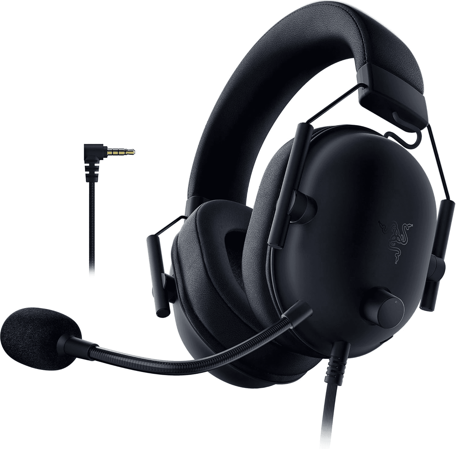 Razer ▫️ Blackshark V2 X (PlayStation) - Consola PlayStation (PS5) Auscultadores com fios (240 g, microfone cardioide, diafragmas de 50 mm, cancelamento passivo de ruído, tomada de 3,5 mm, PC) Preto