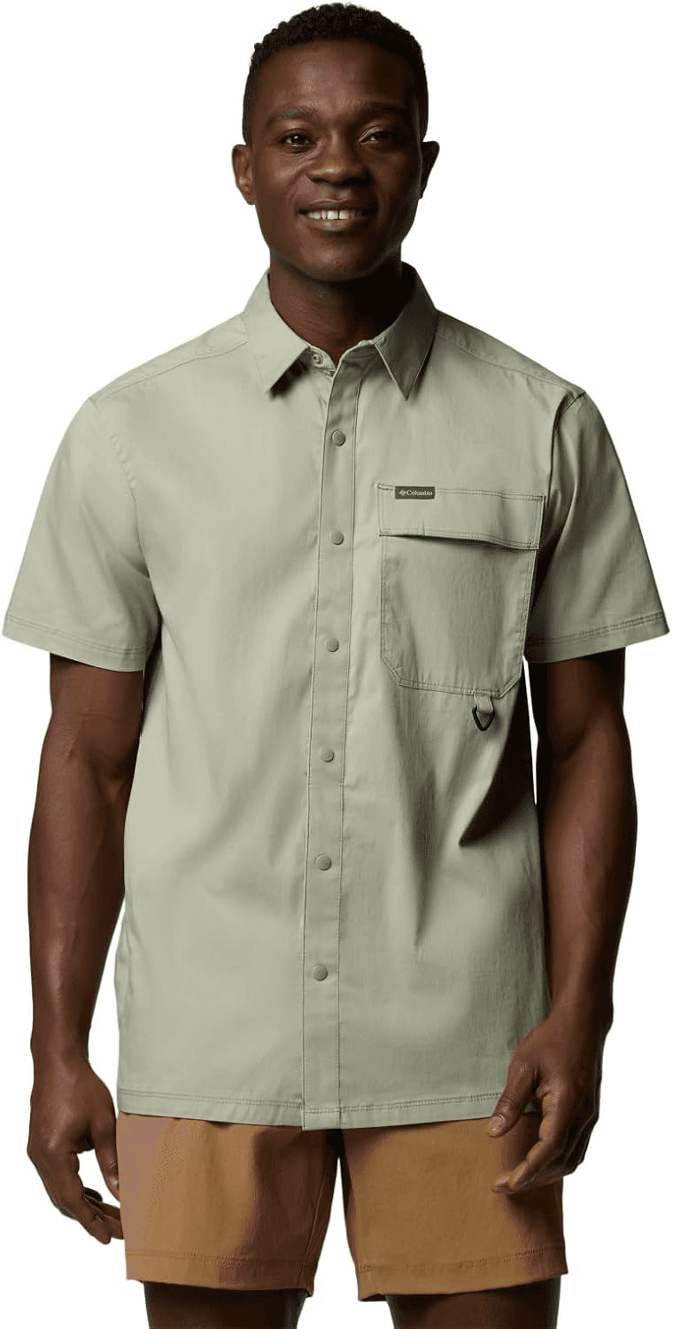 Columbia ▫️ Camisa de manga curta Landroamer Twill Camisa de manga curta para homem (conjunto de 1)