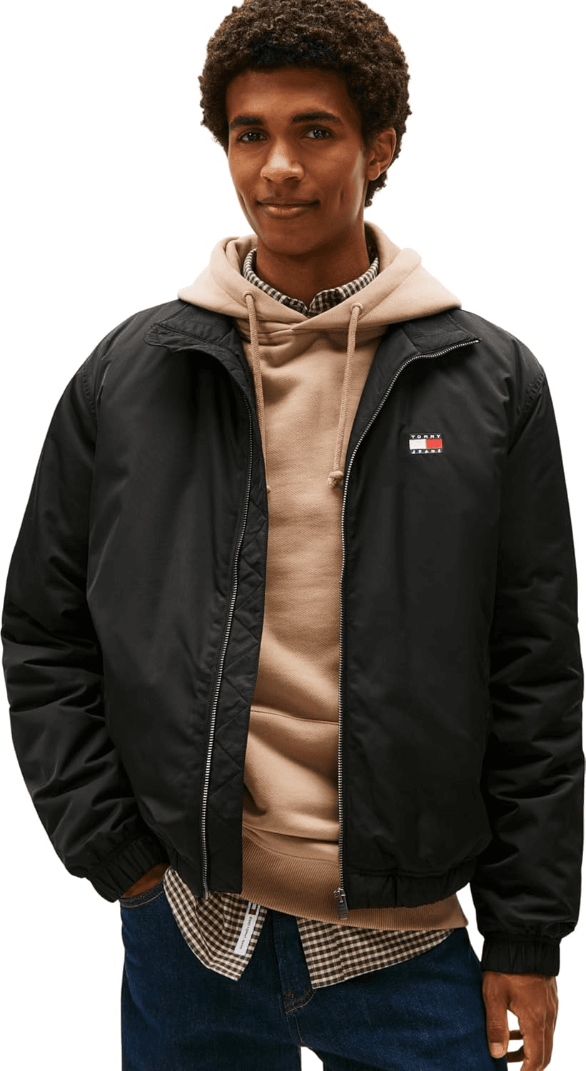 Tommy Jeans ▫️ Casaco de camada intermédia acolchoado para homem com gola subida