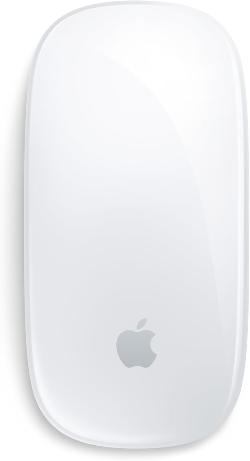 Apple ▫️ Magic Mouse: Recarregável, com Bluetooth, compatível com Mac e iPad; branco, superfície multi-toque (USB-C)