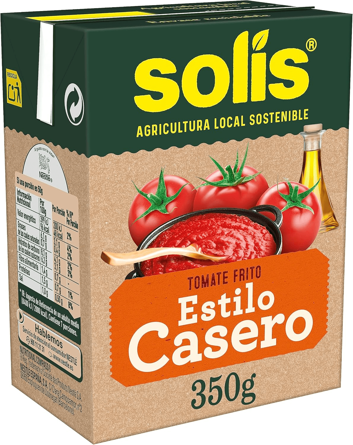 Solis ▫️ SOLÍS Tomate Frito Caseiro à Brick - Sem Glúten - 350g (Embalagem de 10)