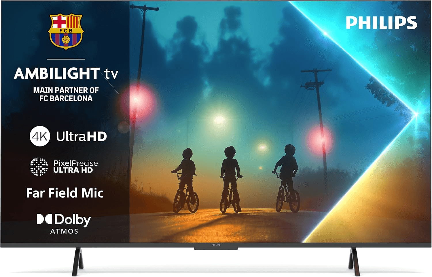 Philips ▫️ Ambilight 65PUS8200 4K LED Smart TV - Ecrã de 65 polegadas com plataforma Titan OS, Pixel Precise Ultra HD e som Dolby Atmos - Compatível com Alexa e Google Voice Assistant