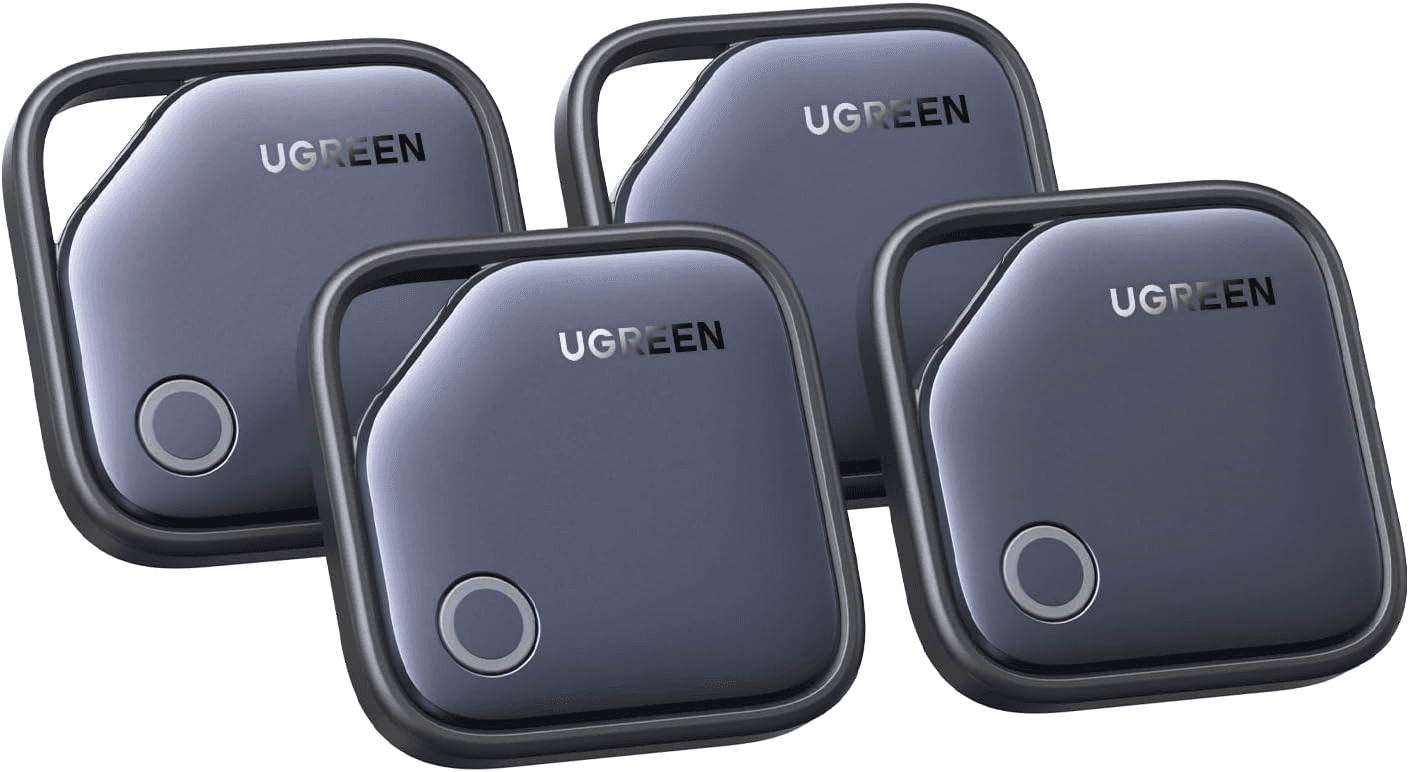 UGREEN ▫️ FineTrack Smart Finder Bluetooth SmartTag Tracker Bluetooth SmartTag Tracker iOS Holder Key Tracker Luggage Wallet Bike Backpack Bag, 2 Years Battery Life(4 Pcs)