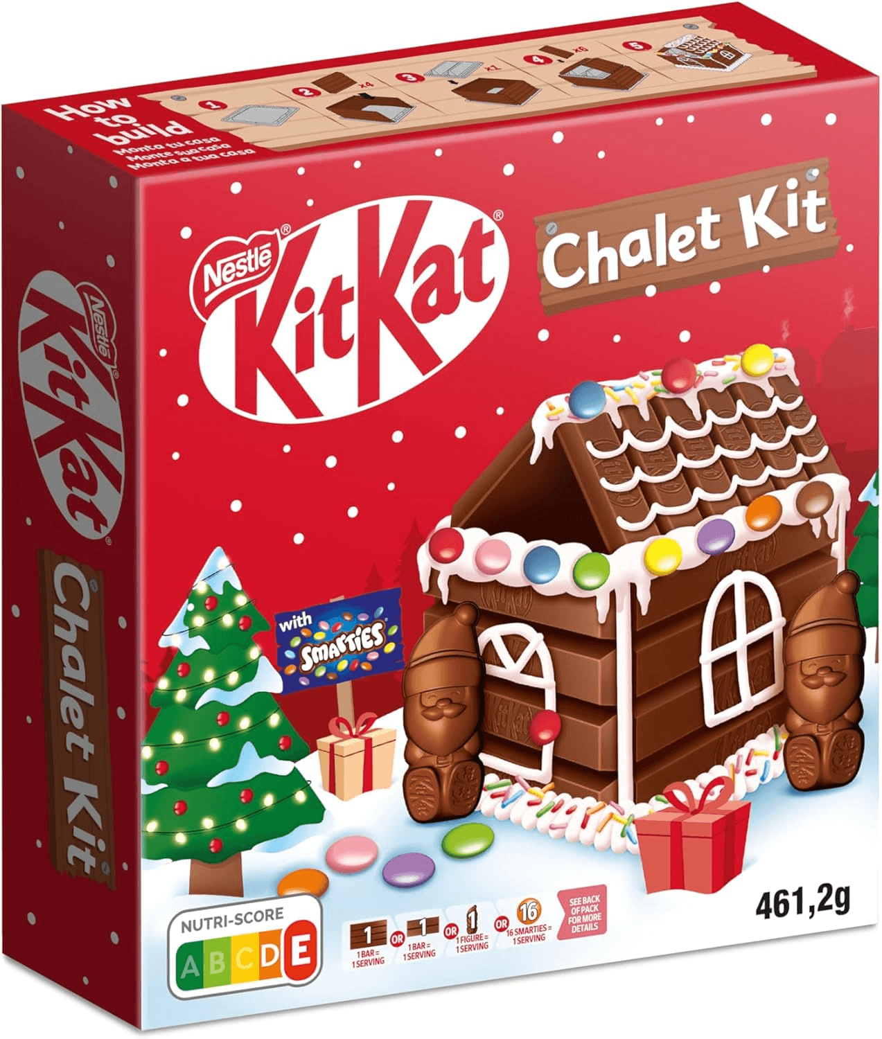 NESTLÉ KIT KAT ▫️ NESTLÉ KITKAT chocolate ao leite da casa NATAL embalagem 461g