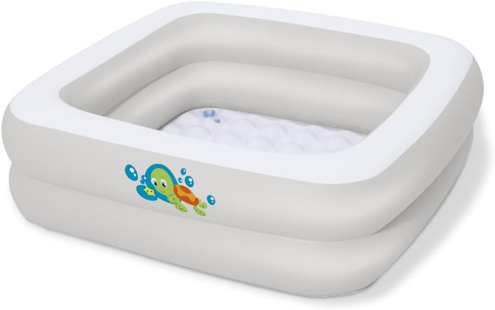 Bestway ▫️ 51116 - Piscina insuflável para crianças Banheira para bebé 86x86x25 cm, 8321066
