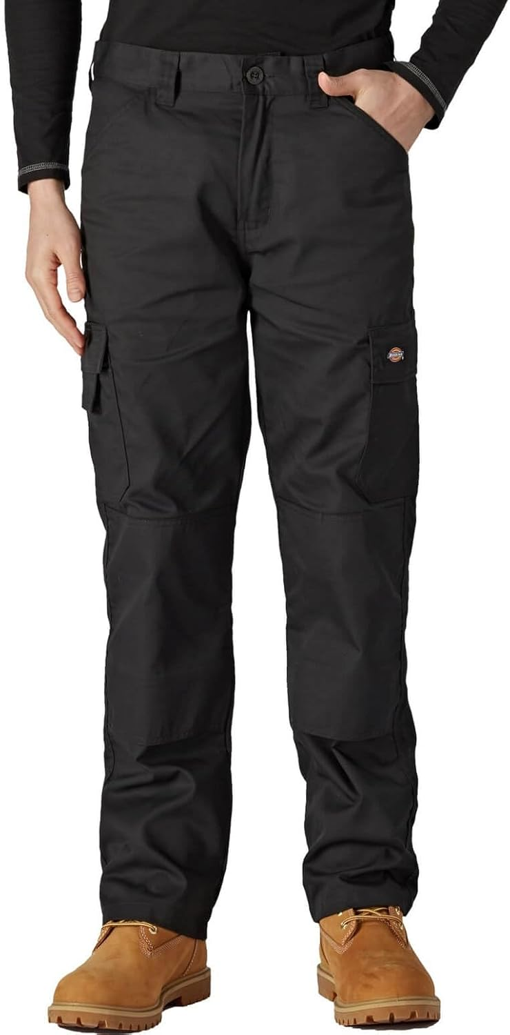 Dickies ▫️ Calças de uso diário para homem, preto, 38W/32L