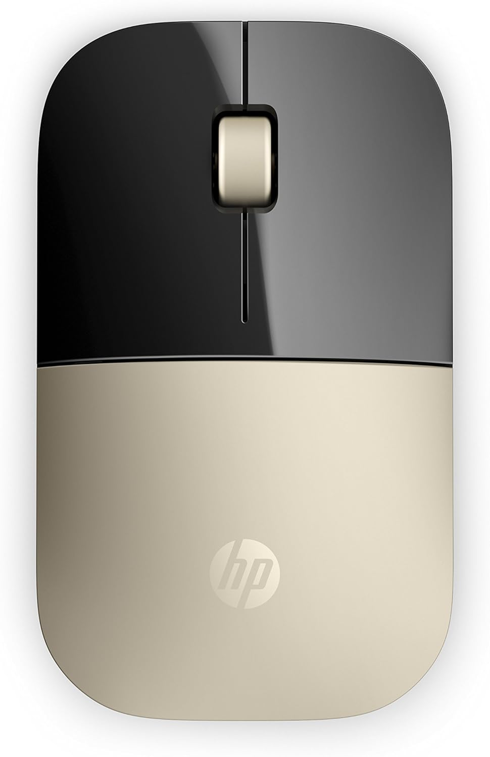 HP ▫️ Z3700 - Rato sem fios (1200 DPI, 2 botões e roda de deslocamento, 16 meses de autonomia da bateria, tecnologia LED azul, Windows), cor dourada