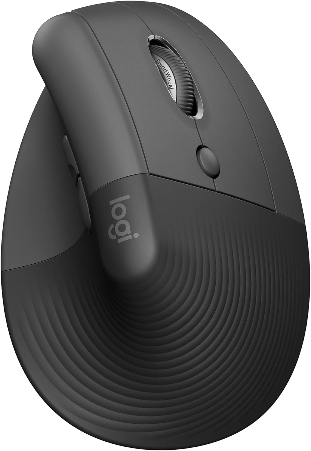 Logitech ▫️ Lift Ergonomic Vertical Mouse, sem fios, Bluetooth ou recetor USB Logi Bolt, cliques silenciosos, 4 botões, compatível com Windows/macOS/iPadOS, portátil, PC - Grafite