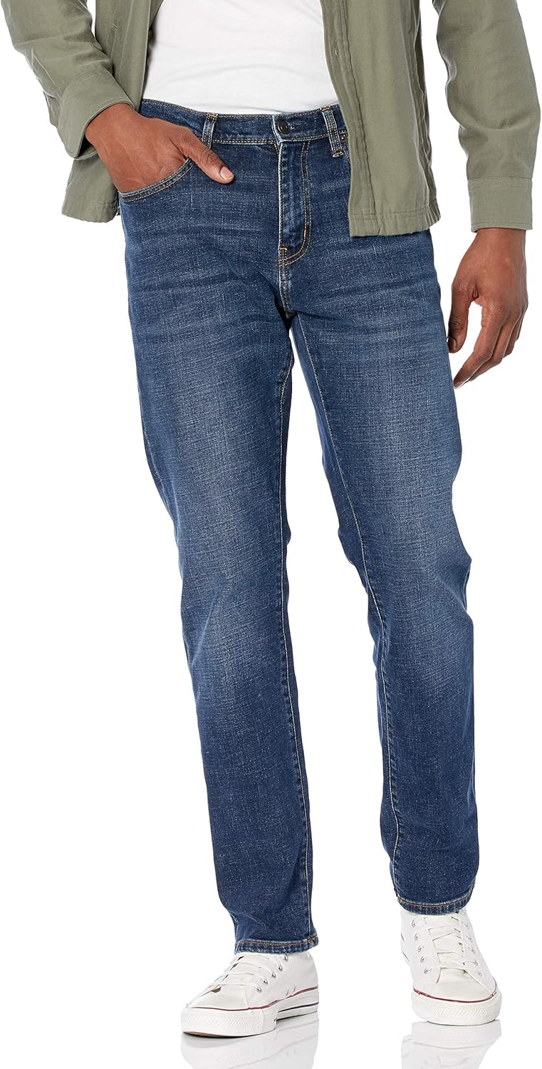 Amazon Essentials ▫️ Calças de ganga Sport Fit Stretch para homem - Cores descontinuadas