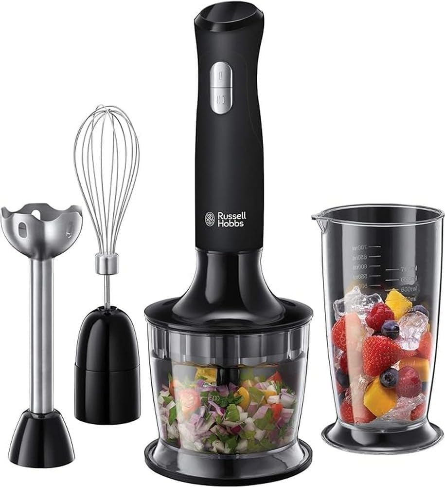 Russell Hobbs ▫️ 24702-56 Varinha mágica 3 em 1, preta, 0,5 l, 0,5 L