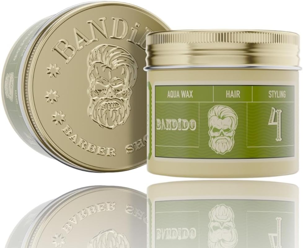 Bandido ▫️ Aqua Wax Nr.4 - Cera para cabelo, verde 125ml Cera para cabelo mate