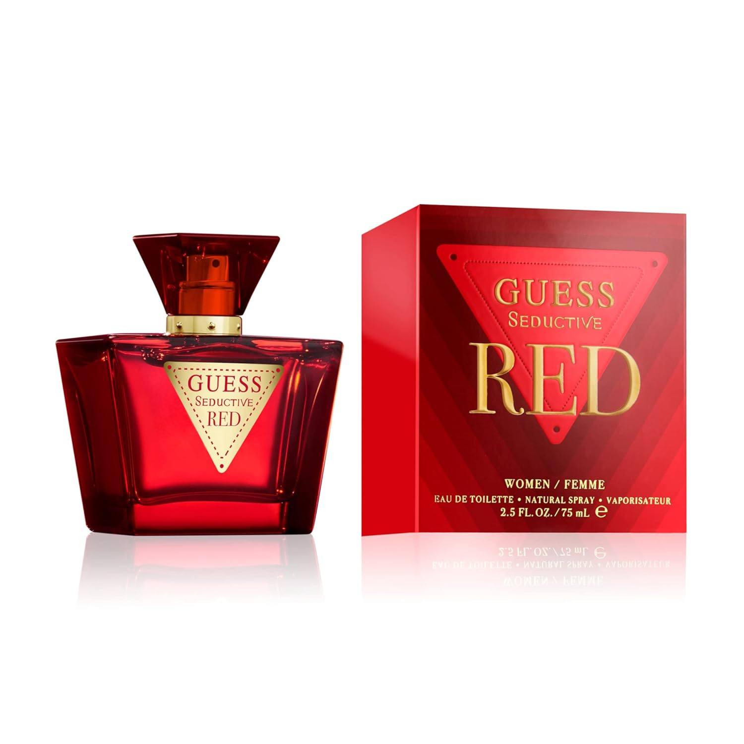 GUESS Seductive Red, Eau de Toilette para mulher, Colónia Gourmand, Fragrância sedutora, Longa duração