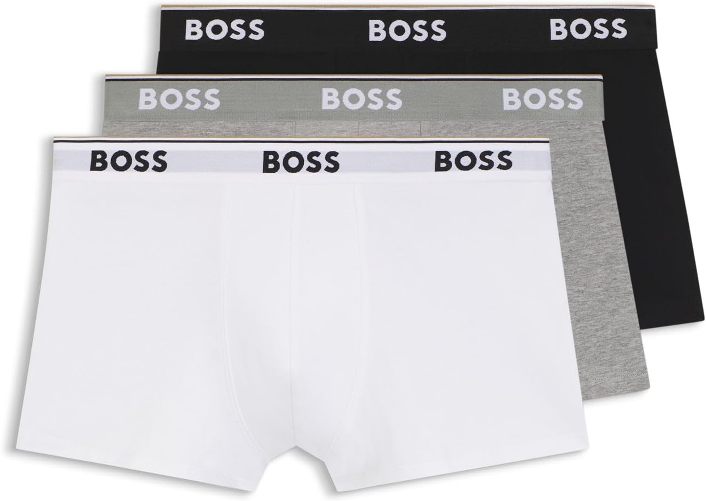 BOSS ▫️ Hugo Trunk 3p Co/El, Calções Boxer para homem, Sortido 999, M