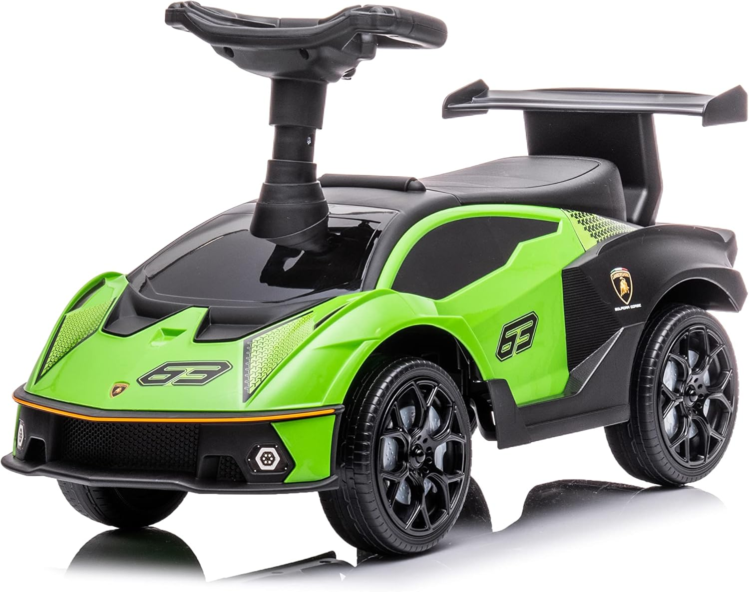 TURBO CHALLENGE ▫️ Lamborghini - Andador - 119710 - Roda livre - Verde - Max 25 kg - Plástico - Pilhas não incluídas - Brinquedo para crianças - Prenda - A partir dos 12 meses