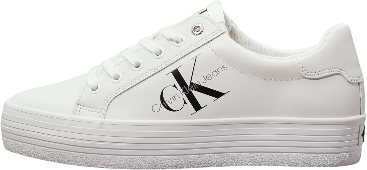Calvin Klein Jeans ▫️ Calvin Klein Vulcanised Sneaker Vulc Flatform Laceup Low LTH Women's Vulcanised Sneaker Vulc Flatform Laceup Low LTH with Platform