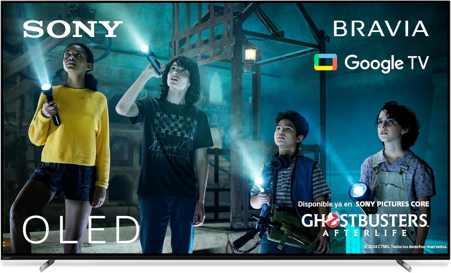 Sony ▫️ BRAVIA XR-55A80L, 55 polegadas, televisor OLED com 4K HDR, Smart Google TV, Eco Pack, Bravia Core, ideal para a PlayStation5, design tudo-em-um