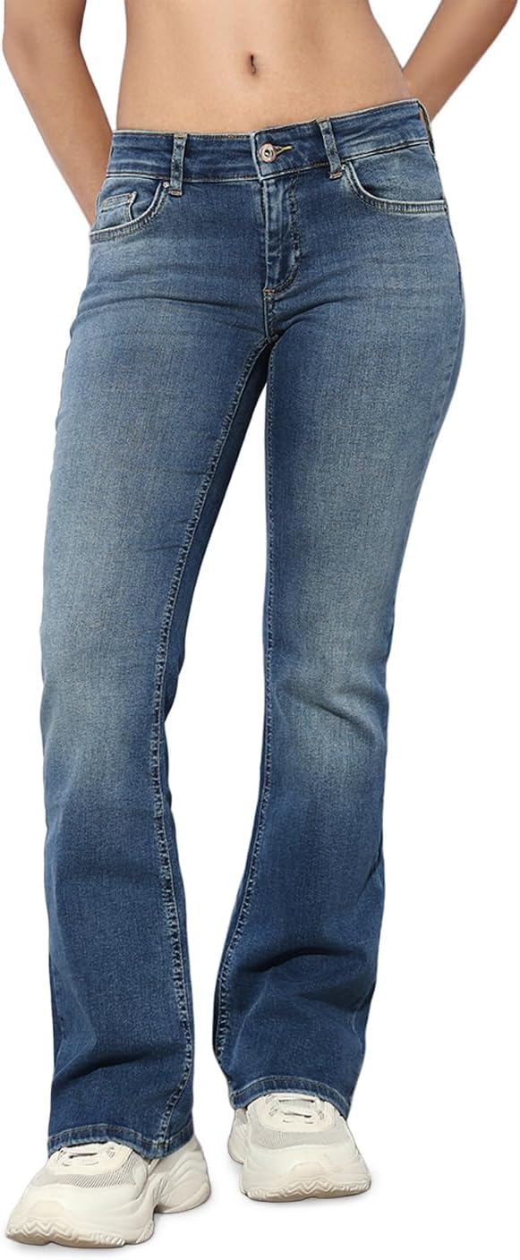 ONLY ▫️ Onlblush LW Flared Dnm Rea1303 Noos - Calças de ganga para mulher
