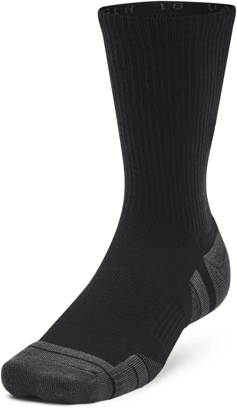 Under Armour ▫️ Conjunto de 3 meias desportivas técnicas de desempenho para homem branco/cinzento