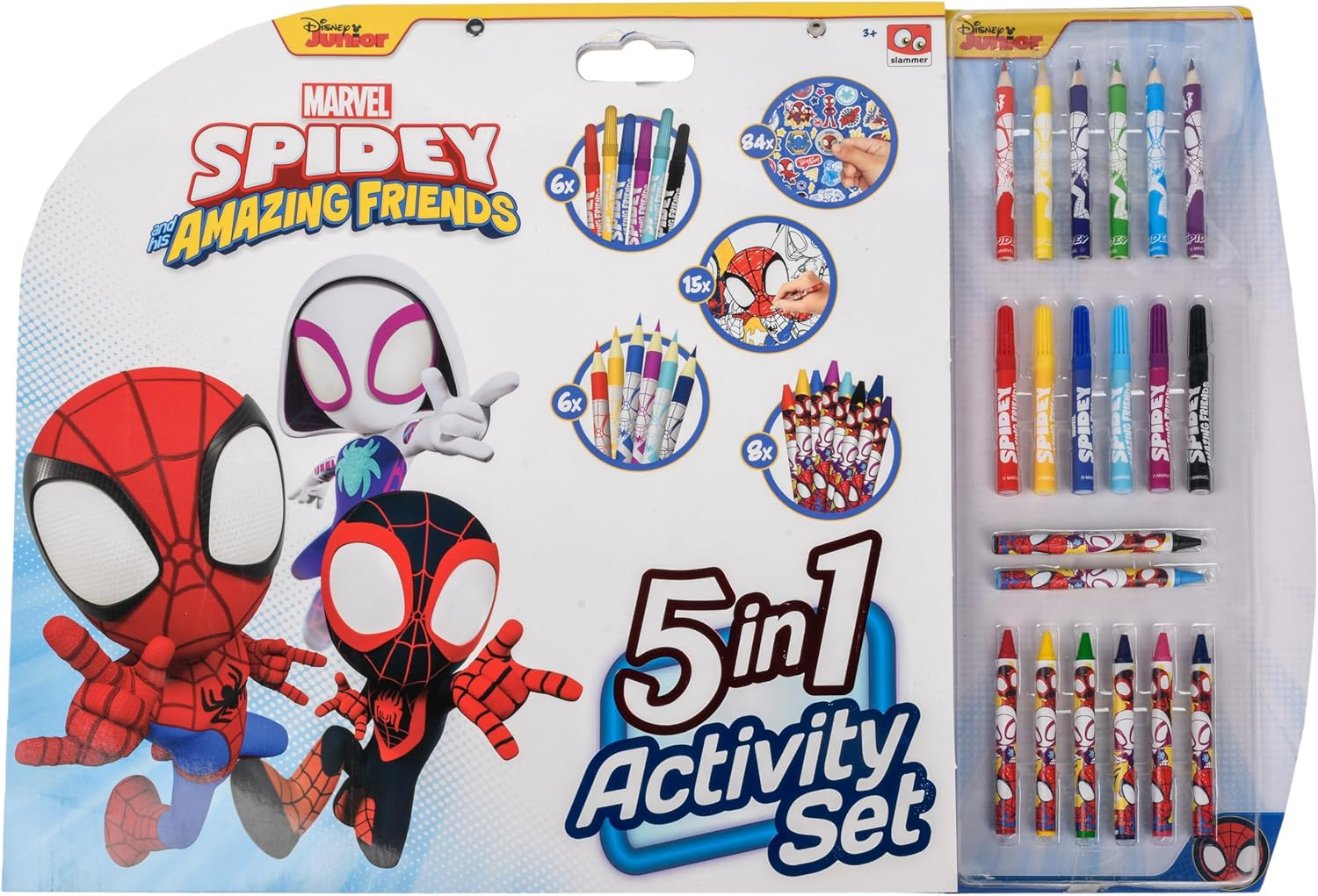 Paw Patrol ▫️ Caixa de actividades para colorir Spidey 5 em 1