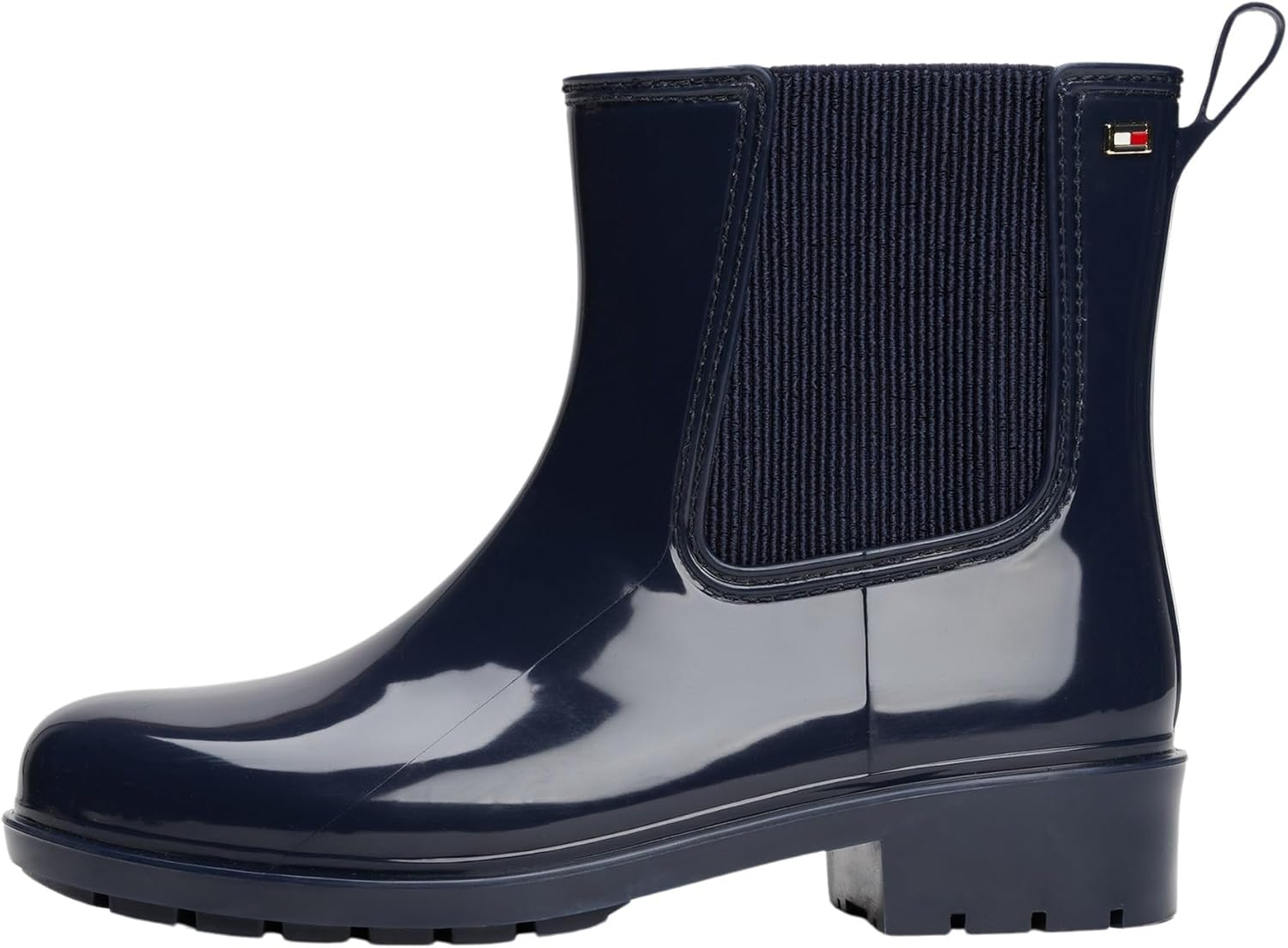 Tommy Hilfiger ▫️ Botas de borracha para mulher Botas de chuva com ferragens brilhante