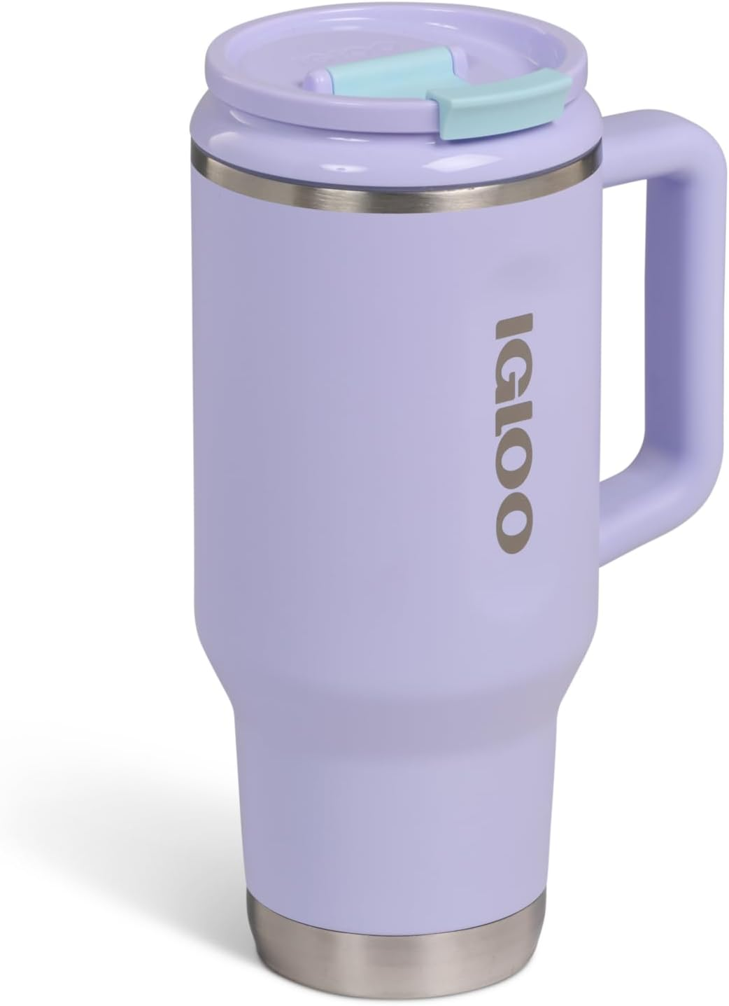 Igloo ▫️ Caneca de viagem 32 - Caneca térmica de aço inoxidável de 900 ml com palhinha, roxa, hermética, para bebidas gaseificadas, 12h quente, 48h fria, sem BPA, ideal para levar em viagem