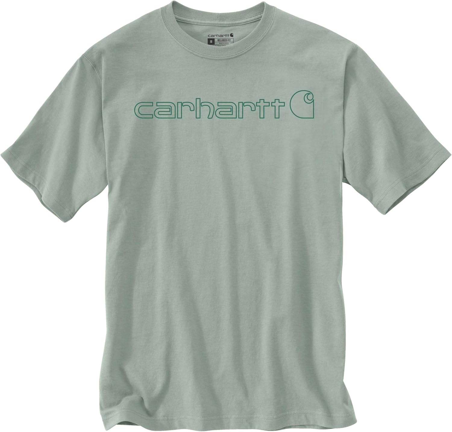 Carhartt ▫️ T-shirt Relaxed Fit Heavyweight Short-Sleeve Logo Graphic T-Shirt, T-shirt Work Utility
