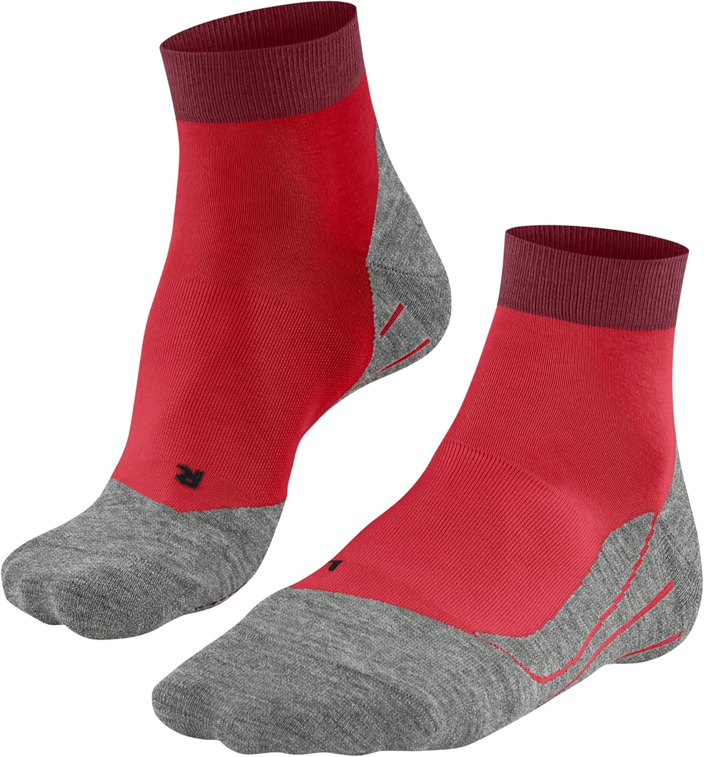 FALKE ▫️ meias de corrida curtas RU4 para homem amortecimento médio anti bolhas corte baixo vegan secagem rápida fio de algodão respirável funcional 1 par
