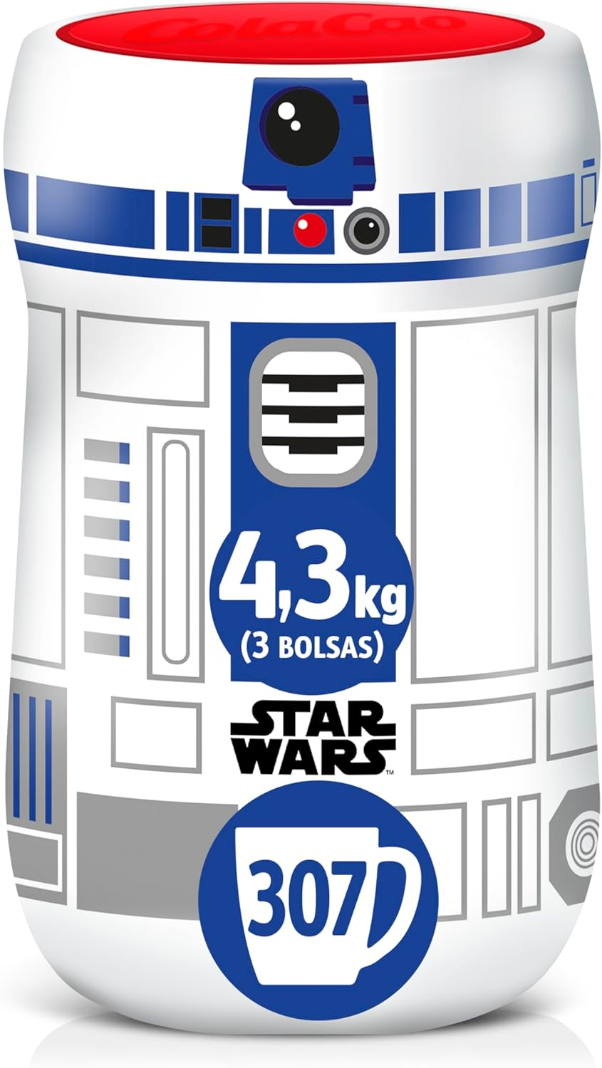 ColaCao ▫️ Original, com cacau natural - 4,3 kg (Banco R2D2 da Guerra das Estrelas grátis)